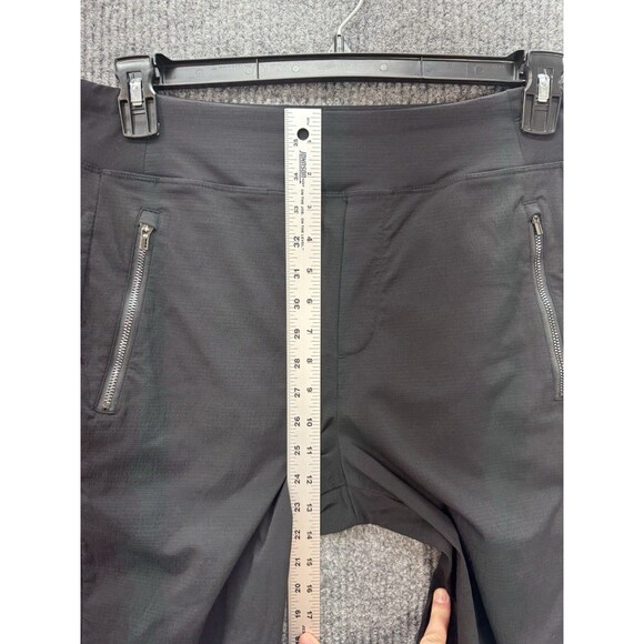 Athleta Trekkie North High Rise Jogger Pants Womens 10 Black Pull On Zip Pockets - Picture 9 of 11